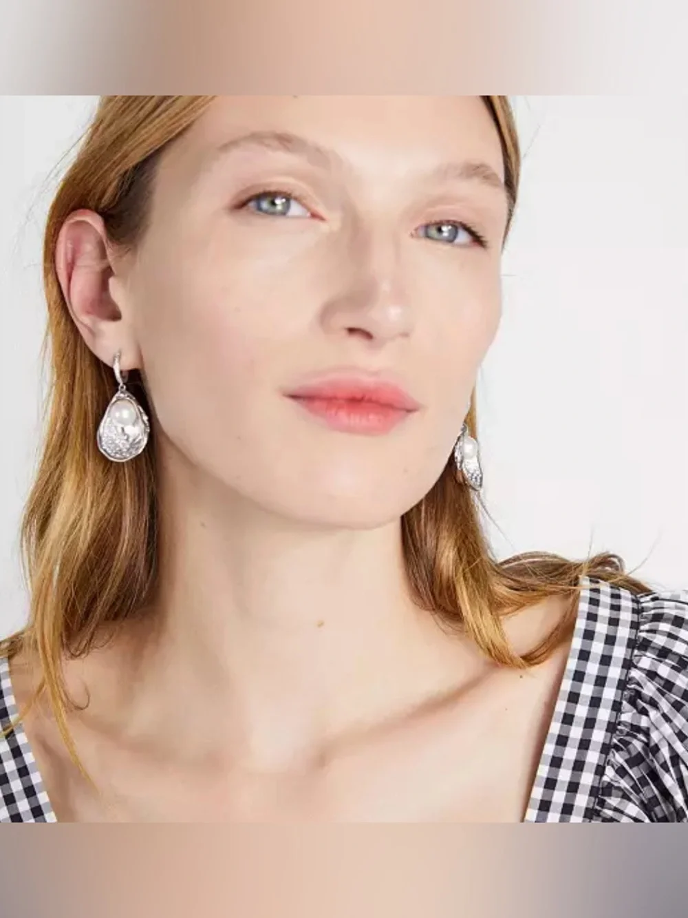 Kate Spade New York Fruits de Mer Oyster Drop Earrings *Rare*/HTF